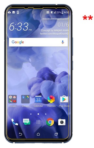 2x Pantalla para HTC U11 Plus Protector de Vidrio Flexible Mate Proteccion 9H - Imagen 9 de 9
