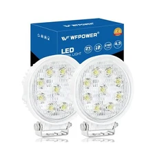 WFPOWER Boat Light 2 Pack, LED Marine Spotlights Waterproof, Deck Dock Flood ...