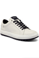 Karl Lagerfeld Men's Leather Low Top Fashion Sneaker - Cement 