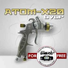 ATOM X20 Professional Spray Gun -MP LVLP Solvent/Waterborne WITH FREE GUNBUDD!!