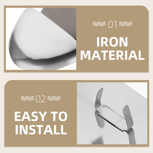 6 Pcs Shoe Protection Metal Cover Heel Repair Kit Caps High Protectors - 第 9/12 張圖片
