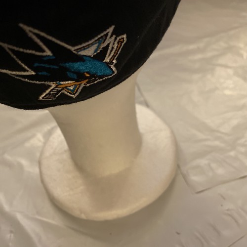 Cappello berretto San Jose Sharks nero Reebok NHL hockey papà vestibilità rilassata retrò - Foto 3 di 7