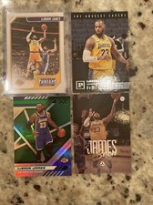 lebron james base card lot (4) XR GREEN Foil, THREADS,LUMINANCE, Panini