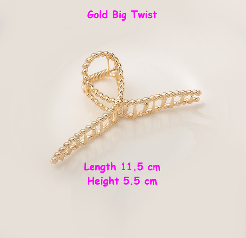 Metal Women Hair Claw Hair Grip Jaw Clamp Barrette Fashion Faux Fur Plush Claw - Picture 15 of 75