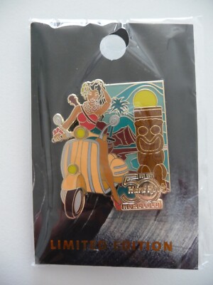   HARD ROCK CAFE HONOLULU ''50th Anniversary Scooter Girl Pin Series''