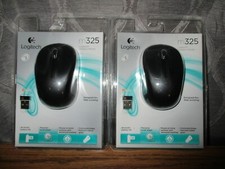 lot of 2 Logitech M325 Wireless Mouse - Black Brand New