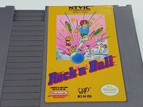Rock n Ball  Authentic Nintendo NES Cartridge Game Only *Tested