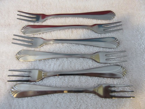 833. Cambridge 5-1/2" Appetizer, Snack, Cocktail Fork Stainless Steel - Picture 6 of 6