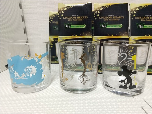 Kingdom Hearts Ichiban Kuji Glas Tasse 7 Set 20th Anniversary G Preis 2022 - Bild 6 von 14
