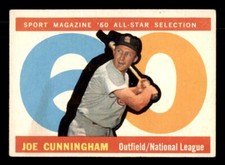 1960 Topps Baseball #562 Joe Cunningham (All-Star) VG/EX *f3