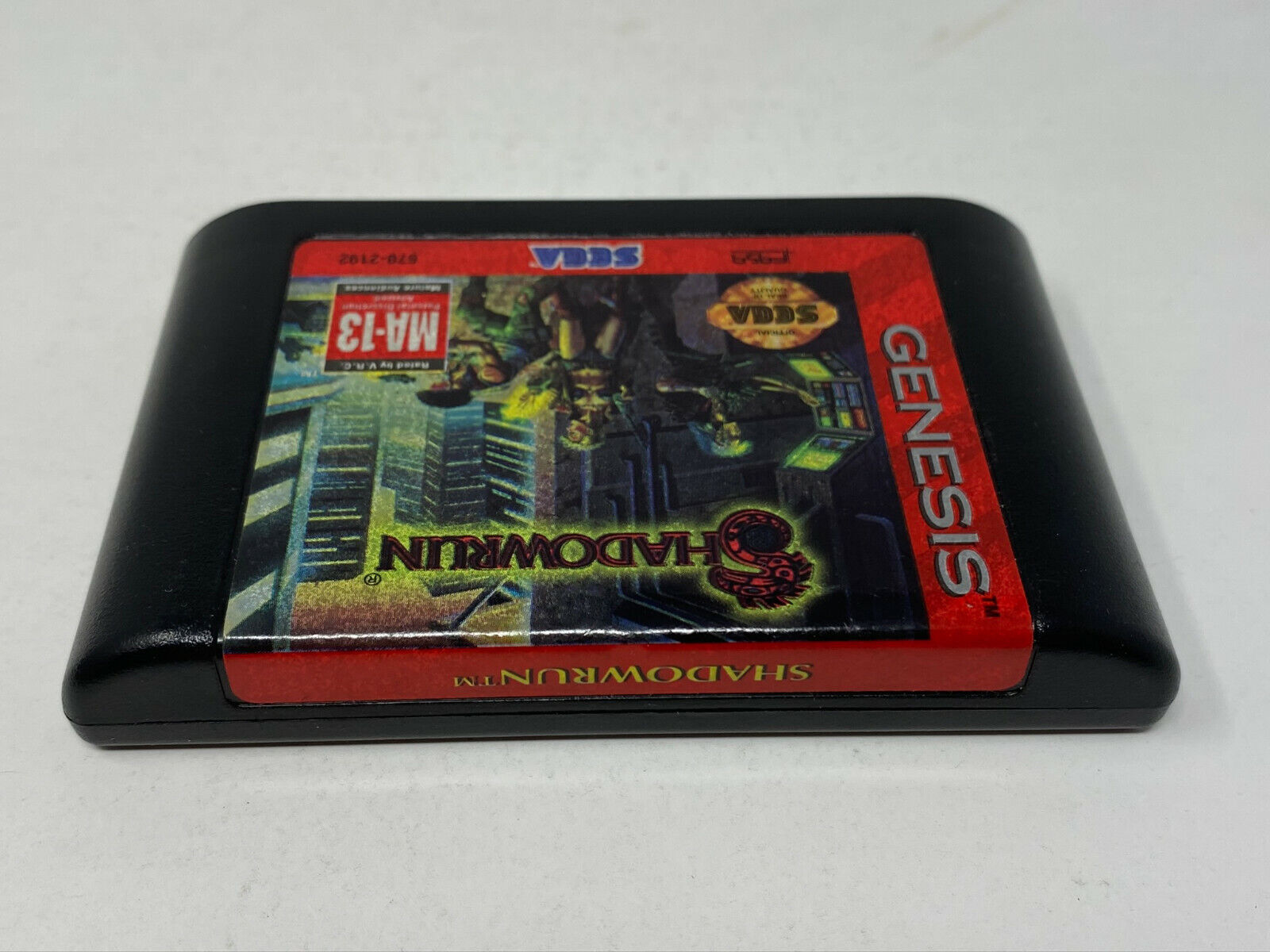 Shadowrun (Sega Genesis, 1994) complete in box with hangtab