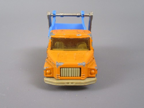 B584 Vintage 1975 Majorette 222 France Scania Ls 140 Multi Benne Orange 1:100 - Picture 3 of 12