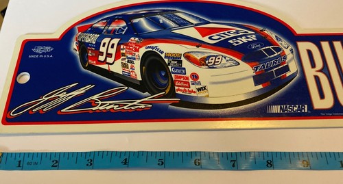 NASCAR Sign Jeff Burton #99 Citgo Ford Racing Memorabilia Garage Decor Plastic - Picture 2 of 4