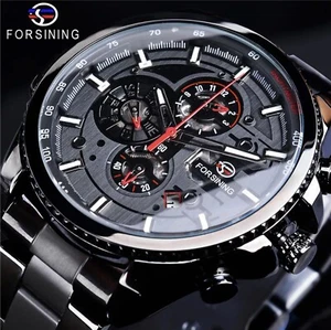 Big Montre de sport auto-vent. Jour Mois Date Imperméable Hommes Montre Grand Cadeau