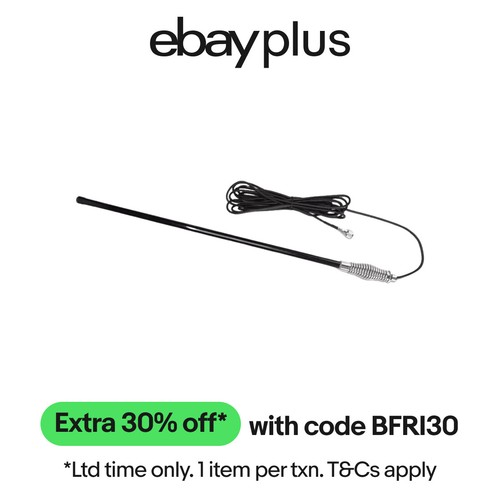 Hi Gain Black Uhf 5DB Fibreglass CB Antenna (720mm)