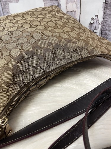 Coach Outline Signature Celeste Convertible Hobo Crossbody Bag F55365 - Picture 7 of 9