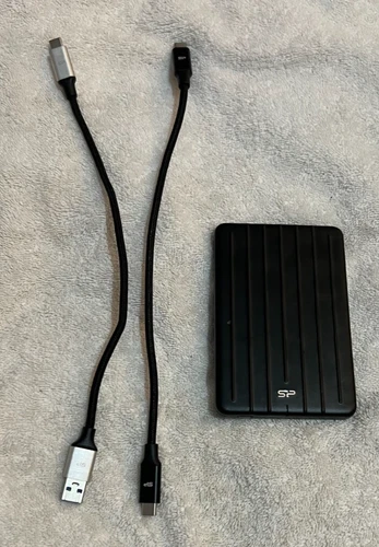 1TB Portable SSD USB A-USB C/ USB C - USB C, Silicon Power B75 Pro