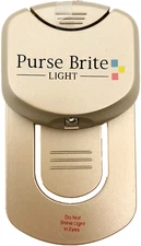 Purse Brite Lite Light LED Battery Powered As Seen On Lamp Click Touch Off Go 1