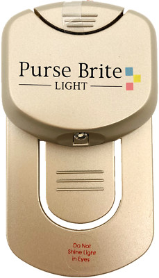 Purse Brite Lite Light LED Battery Powered As Seen On Lamp Click Touch Off Go 1