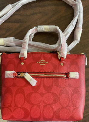 Coach Mini Gallery Crossbody In Signature Canvas | eBay