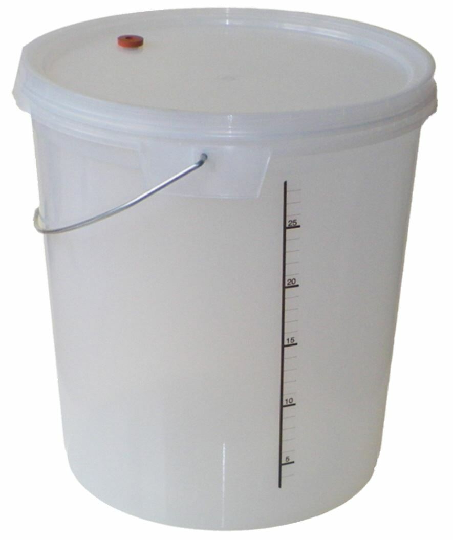 33L Fermenter Bucket with Lid Fermentation Vessel Homebrew Beer, Wine, Cider NEW