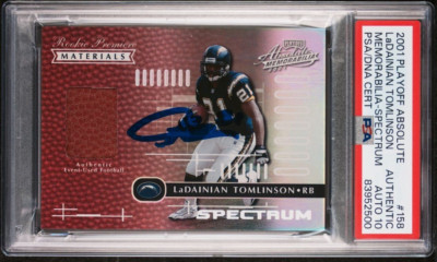 Ladainian Tomlinson RC 2001 Absolute /25 Spectrum Patch Relic