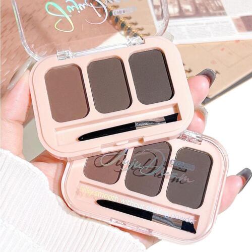 3 Color Eyebrow Powder Delicate Powder Holding Makeup Sweat & Water Resist D3H7 - Picture 4 of 22