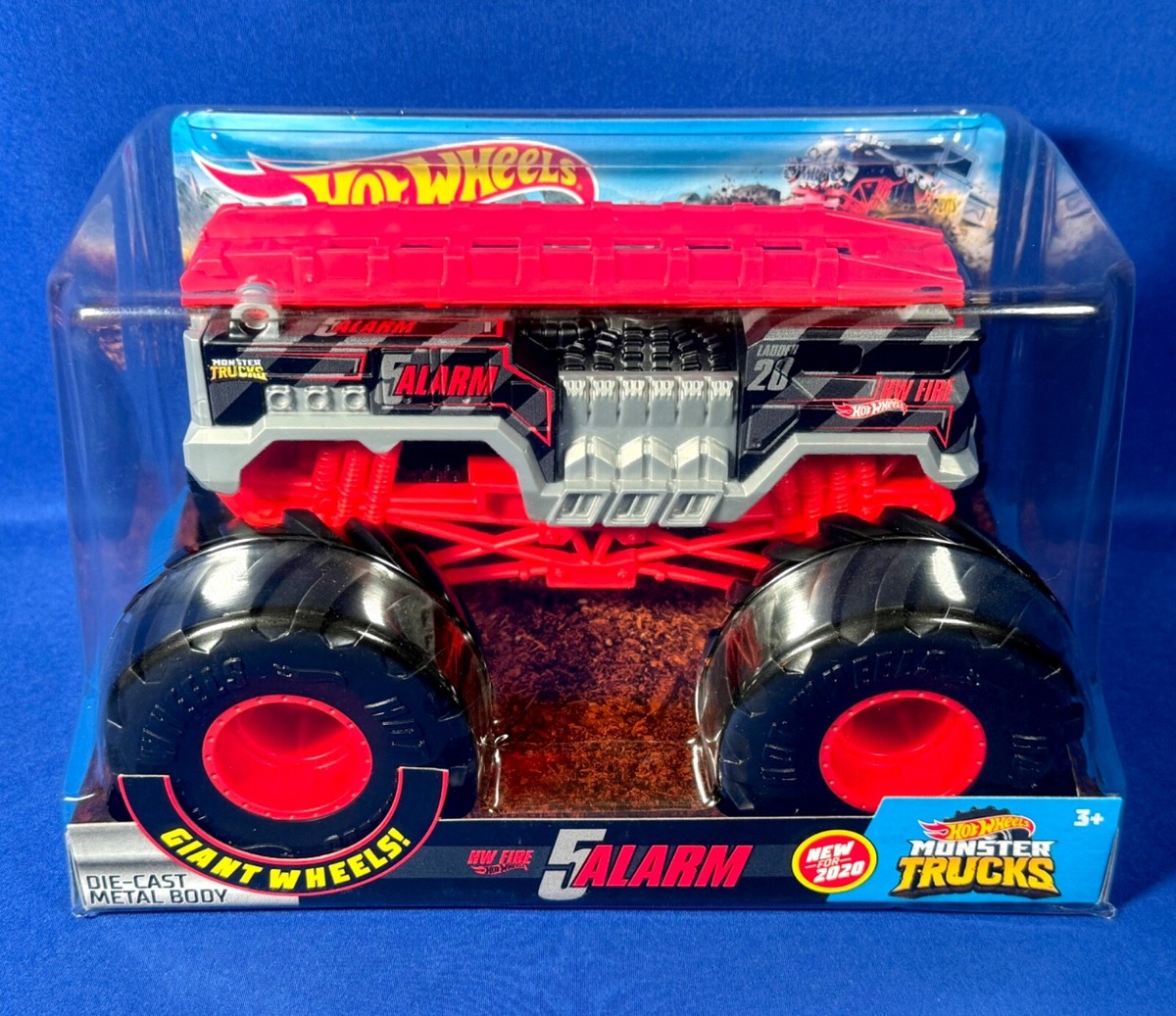 Hot Wheels Monster Trucks 5 Alarm -1 24 Scale Vehicle for