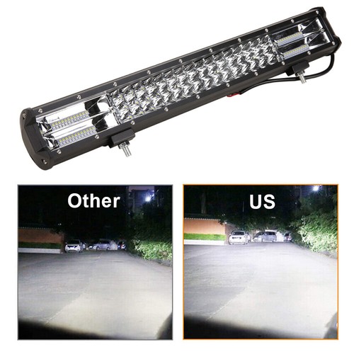 20'' LED Light Bar Spot Flood Driving Lamp Offroad 4WD SUV + Number Plate Wiring - Picture 11 of 12