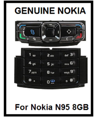 Genuine Nokia N95 8GB Keypad Set Top Bottom Grade A | eBay