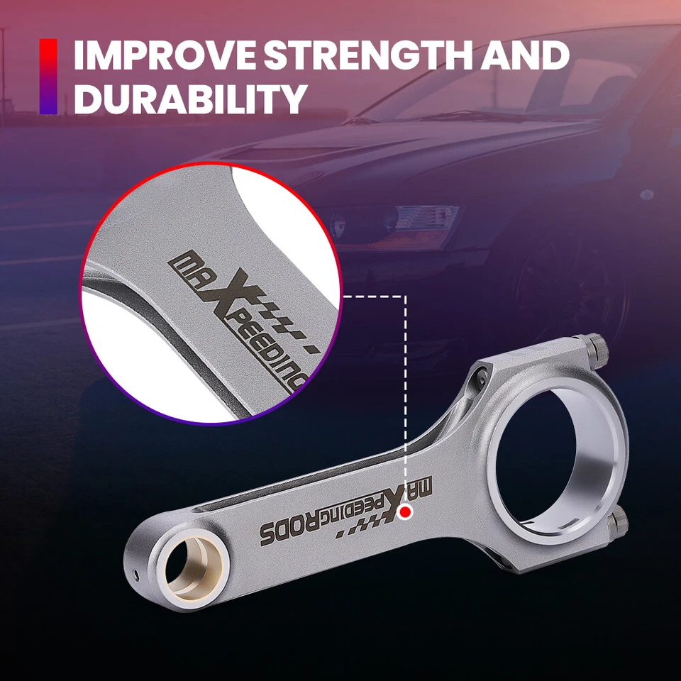 Racing Connecting Rods for Ford Kent Engine Capri Cortina 1962-1974 4.928" 4340 - Image 2 of 4