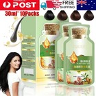 10Pack 30ML Natural Plant Hair Dye New_Botanical Bubble Hair Dye Shampoo Color