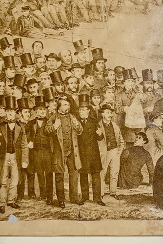 Original Albumen Photograph of a Print of J Heehan & T Sayers 1860 Boxing Match - Picture 8 of 10