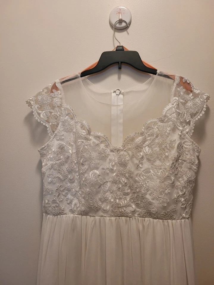 Vestido Blanco - Soleblu Talla 1XL Mujer Plus Foto 2 de 4