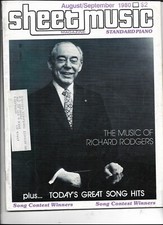SHEEET MUSIC MAGAZINE------AUGUST 1980