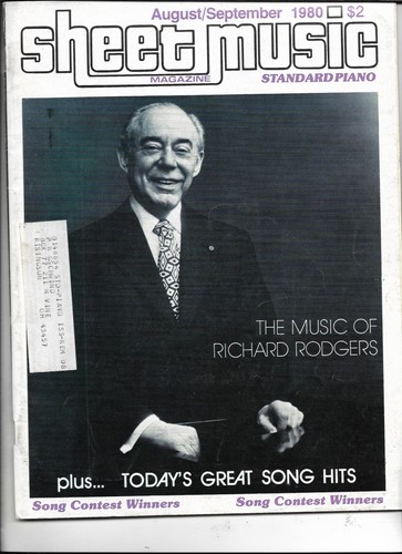SHEEET MUSIC MAGAZINE------AUGUST 1980