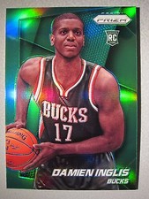 2014-15 Panini Prizm Prizms Green Refractors #299 Damien Inglis RC *BUCKS*