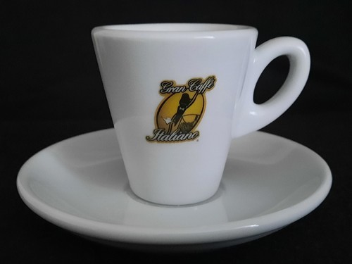 1 Espressotasse Gran Caffé Italiano mit Unterteller