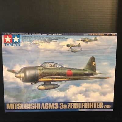 TAMIYA 61108 MITSUBISHI A6M3/3a ZERO FIGHTER MODEL KIT-NIB-1/48 SCALE