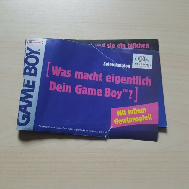 Nintendo Game Boy Spielekatalog GameBoy Classic (starke Gebrauchsspuren) Nintendo Game Boy Spielekatalog GameBoy Classic (starke Gebrauchsspuren)