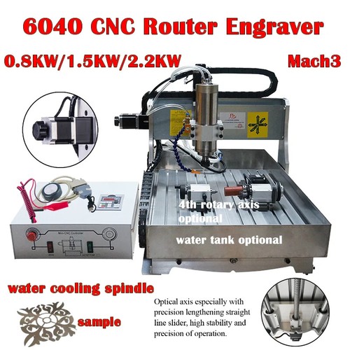 1500W 6040 CNC Router Engraver 800W 2.2KW USB Milling Machine With ...