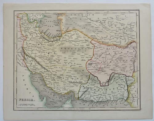 Persia Iran Baluchistan Afghanistan Tartary Asia c. 1831 scarce Dower map - Picture 4 of 4