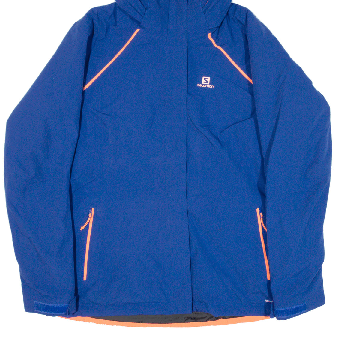 SALOMON Cappotto da sci donna isolato blu con cappuccio L