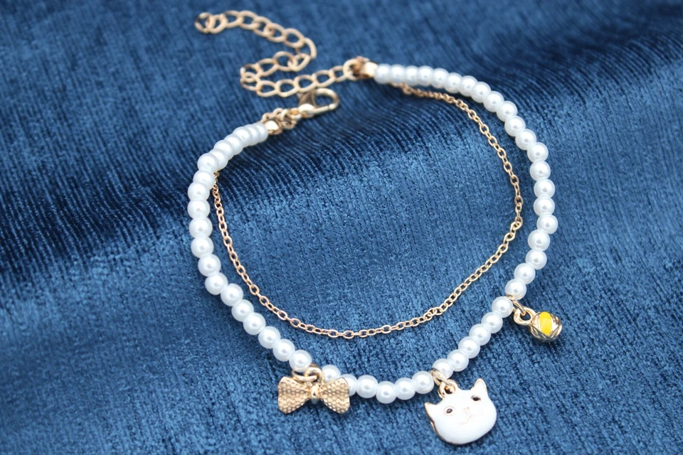 Armband Katze Damenarmband Frauenarmband Mädchenarmband Modeschmuck Geschenk - Bild 4 von 4