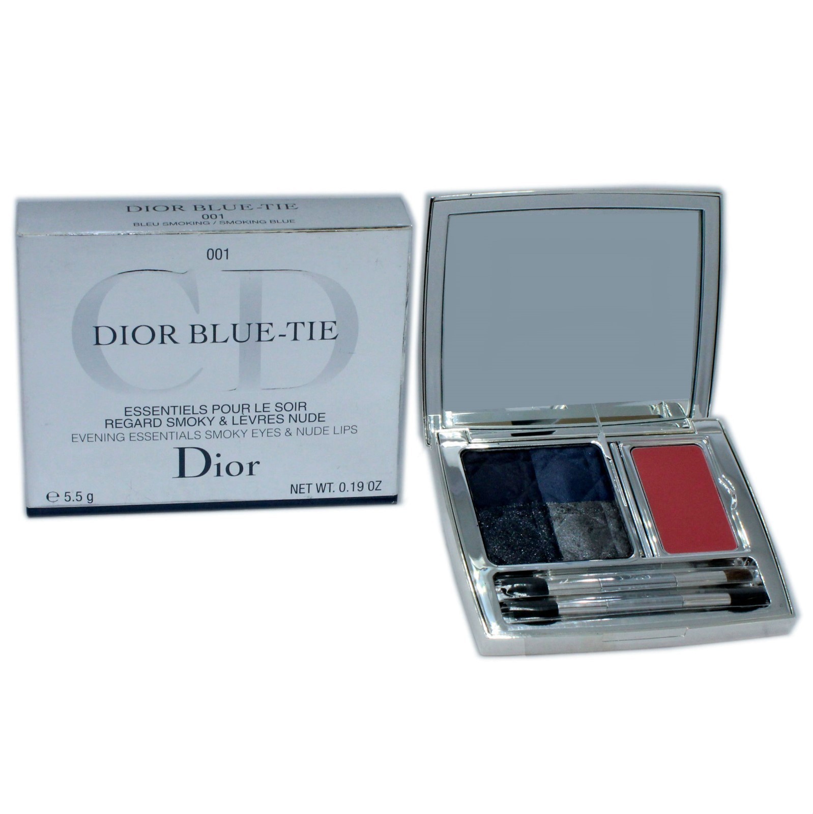 ОСНОВА ДЛЯ ВЕЧЕРНЕГО МАКИЯЖА DIOR BLUE-TIE SMOKY EYES - NUDE LIPS 55 г 001 NIB-F092350001 9390₽