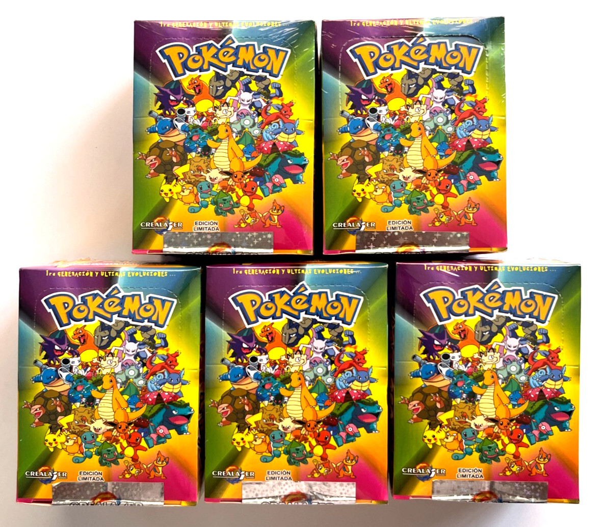 5 BOXES - 2025 BOX POKEMON Latest Evolutions Crealaser Peru Gold Slammers