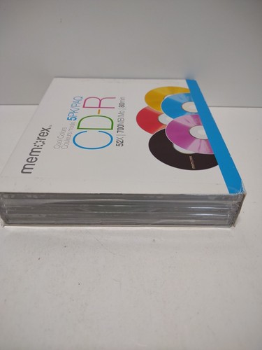 Memorex Cool Colors CD-R 52X 700MB 80 min (5 Pack) New - Picture 3 of 7
