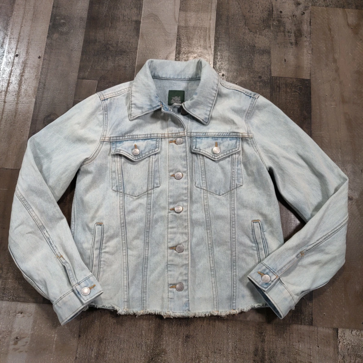 Light wash cheap denim jacket