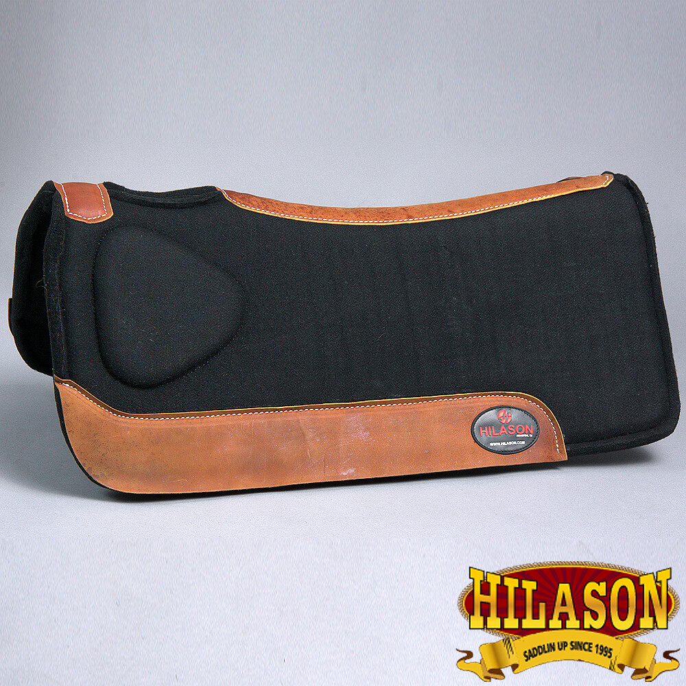 C-P857 FP857-F nuevo Hilason occidental Lana Fieltro Gel Silla Almohadilla gris con Cuero de vaca Leat C-P857 FP857-F nuevo Hilason occidental Lana Fieltro Gel Silla Almohadilla gris con Cuero de vaca Leat