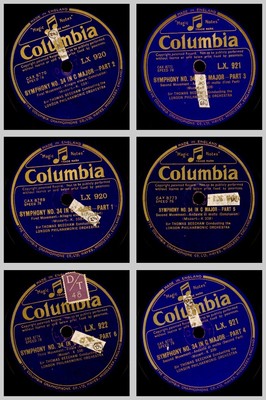 LONDON PHILHARMONIC ORCH. & BEECHAM  Mozart:  Symphony 34  C-dur K.338 78' GS840